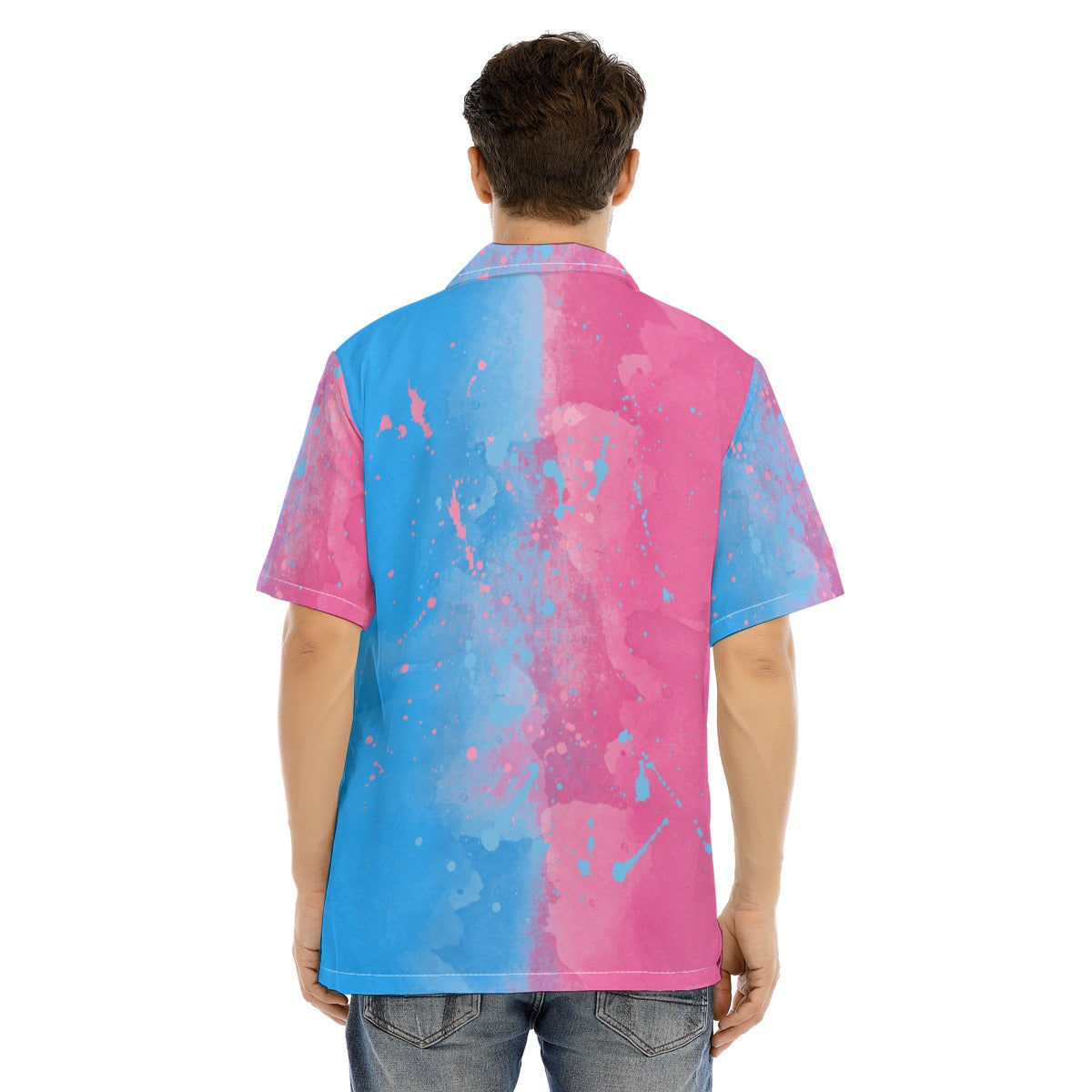 Pink or Blue Fairytale Dress - Men's Hawaiian Button Up Shirt