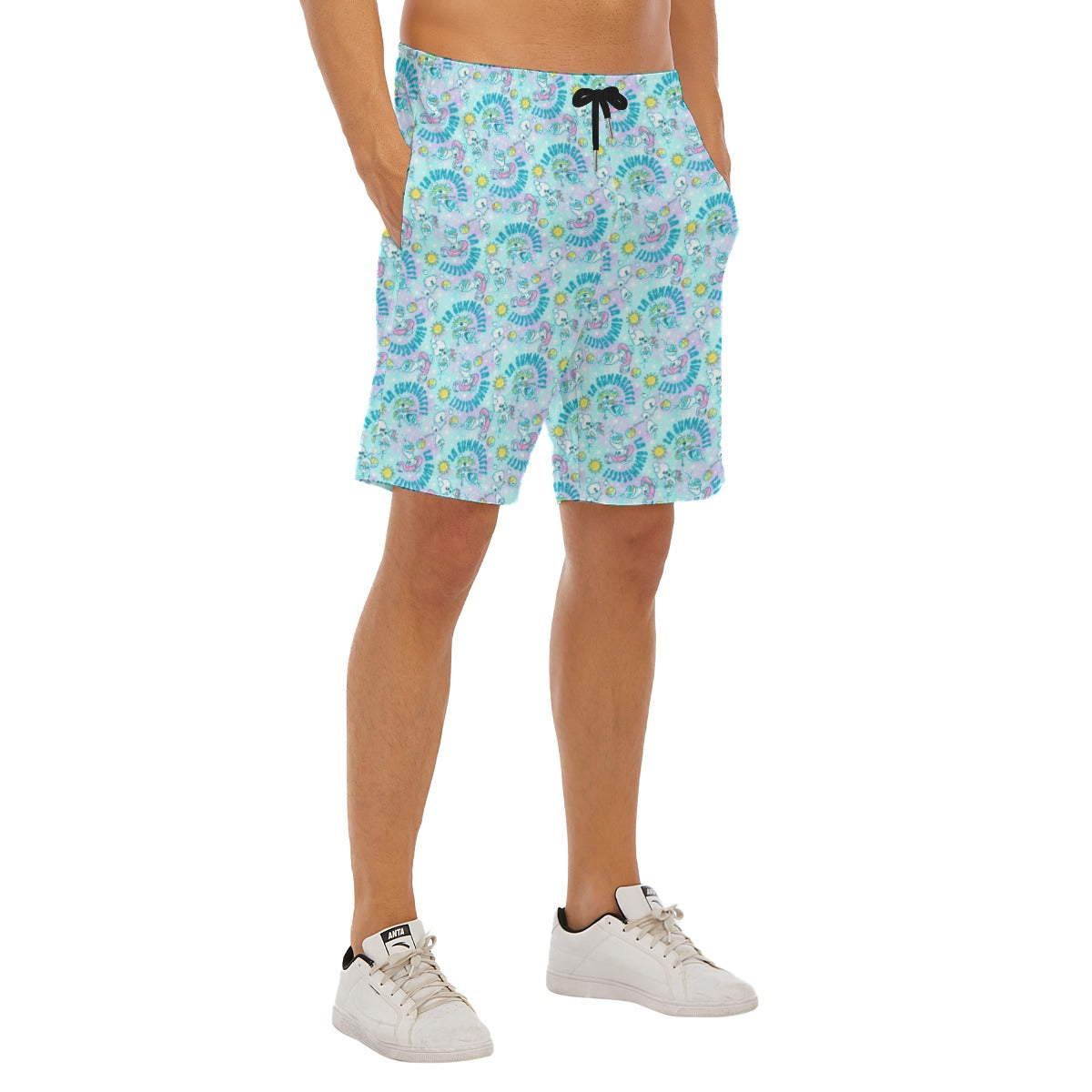 Sun-Kissed Snow Friend - Men’s Pocket Beach Shorts