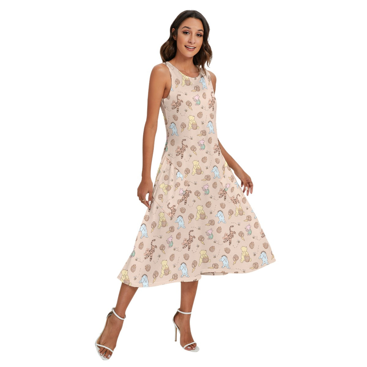 Honey Pot Daydreams - Women’s Diagonal Pocket Midi Dress
