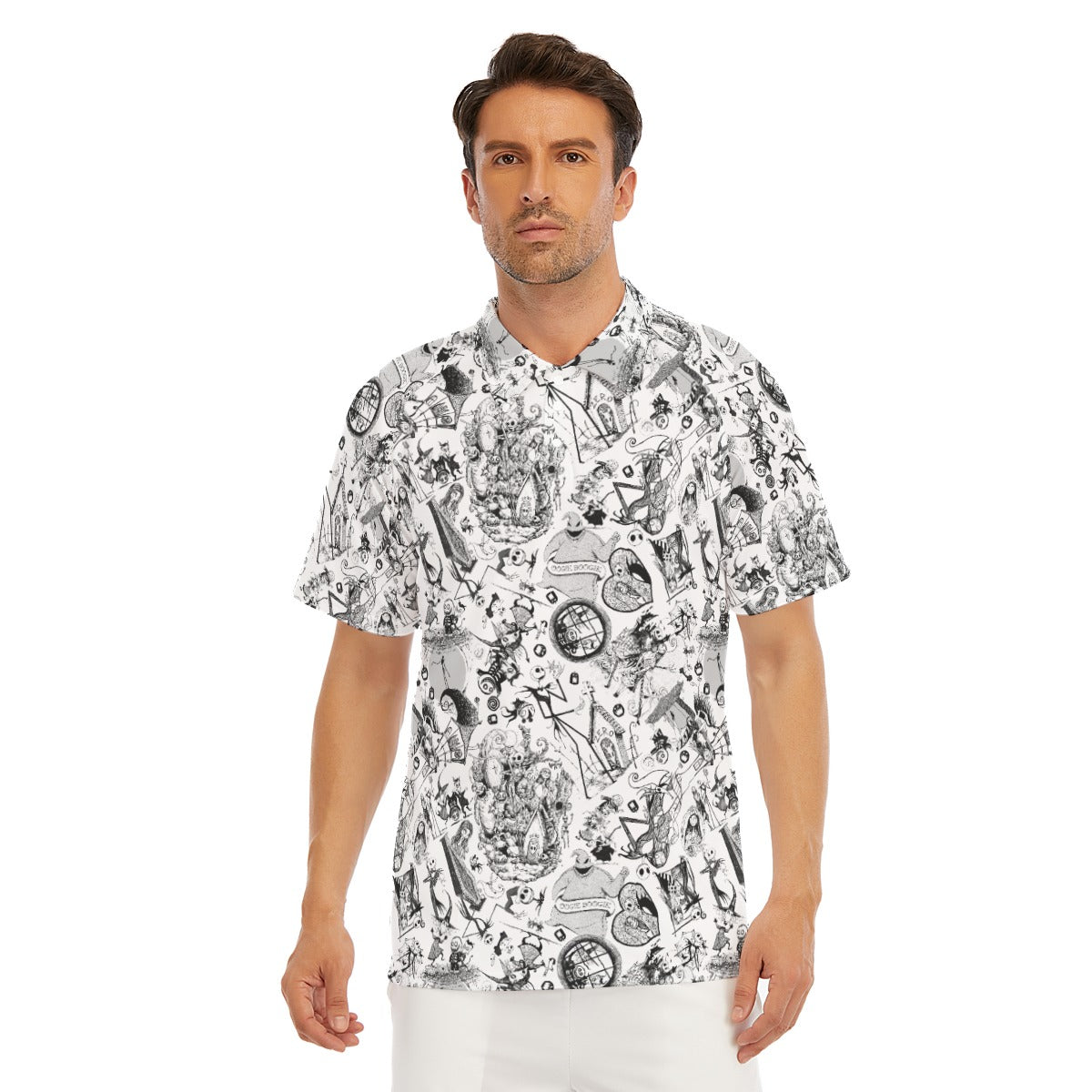 Nightmare Halloween Sketches - Men's Polo Shirt