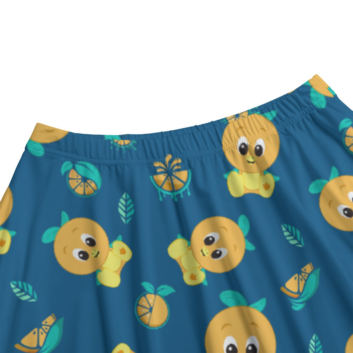 Cheerful Citrus Bird - Women’s Pocket Midi Skirt