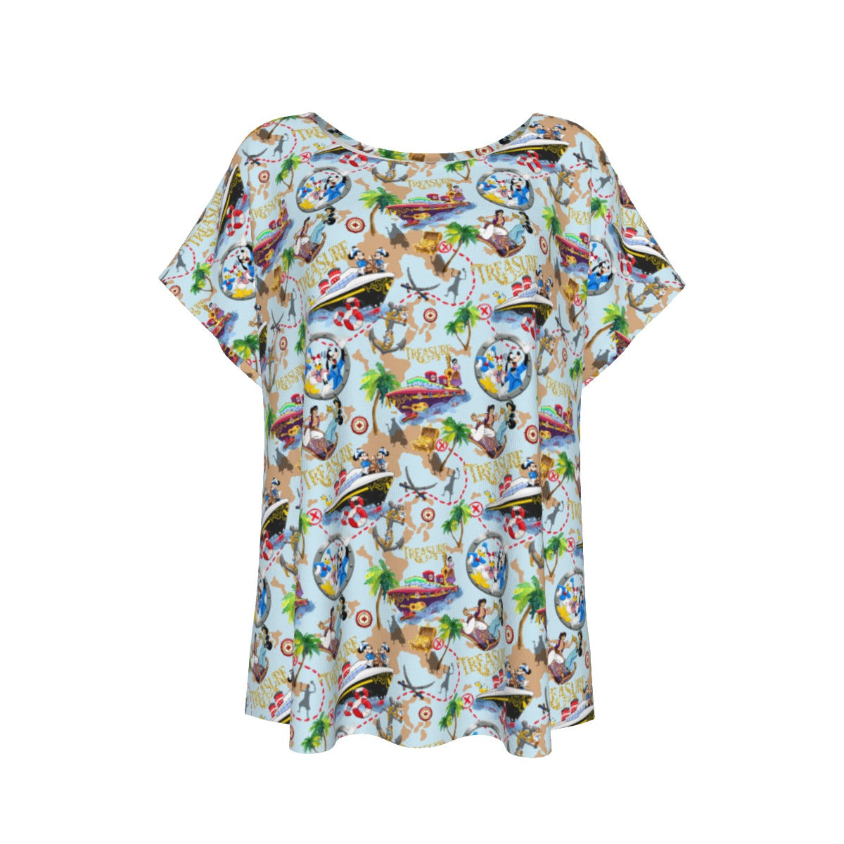 Treasure Voyage Cruise - Women’s Relaxed Fit Scoop Tee