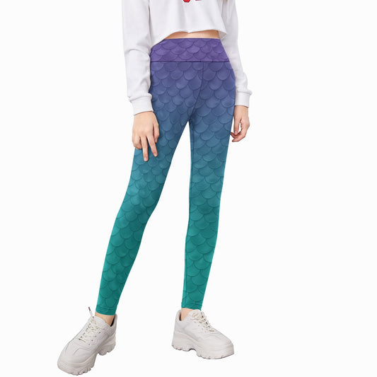 Dreamy Mermaid Scales - Kid's Leggings