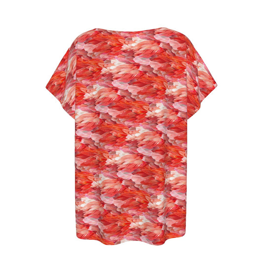Animal Print - Flamingo - Women’s Relaxed Fit Scoop Tee
