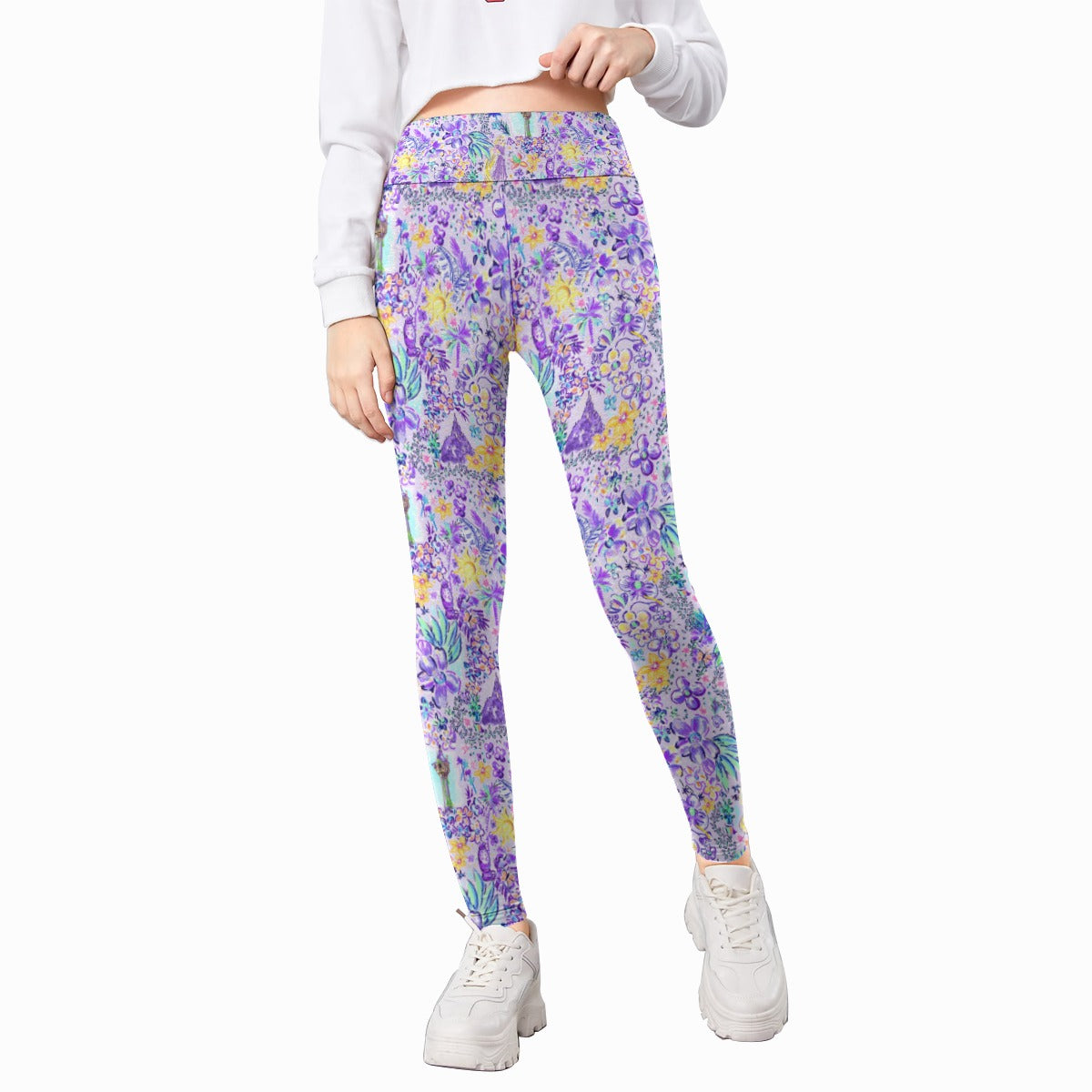 Bright Tropical Princess - Tower Light Festival - Kid's Leggings