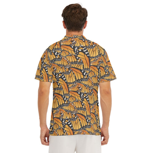 Animal Print - Monarch Butterfly - Men's Polo Shirt