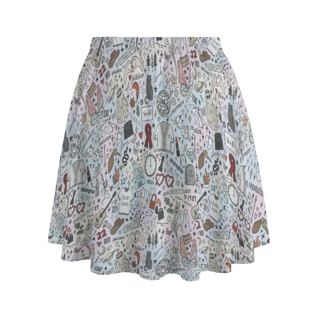 Every Era Collage - Women's Pocket Skater Skirt