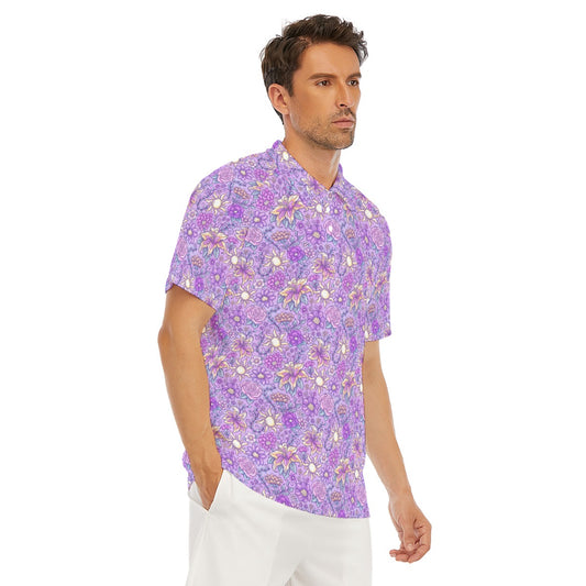 Fairytale Florals – Radiant Sunlight - Men's Polo Shirt