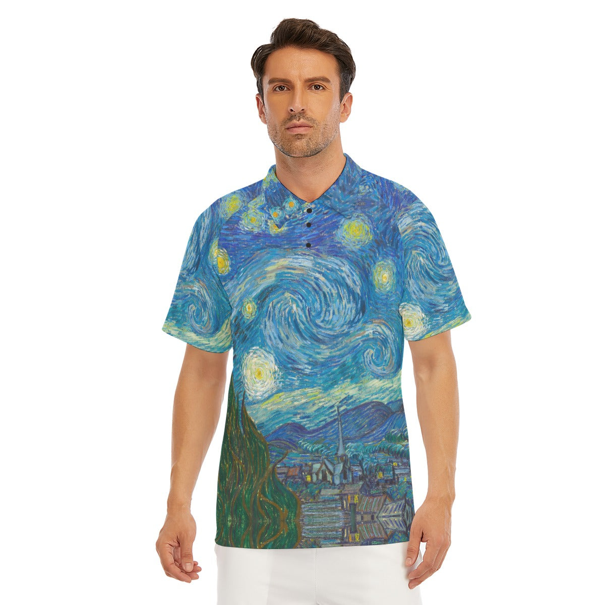 Van Gogh Starry Night - Men's Polo Shirt