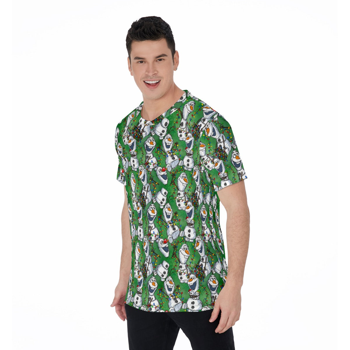 Sketched Snowman Christmas - Men's Short Sleeve T-Shirt