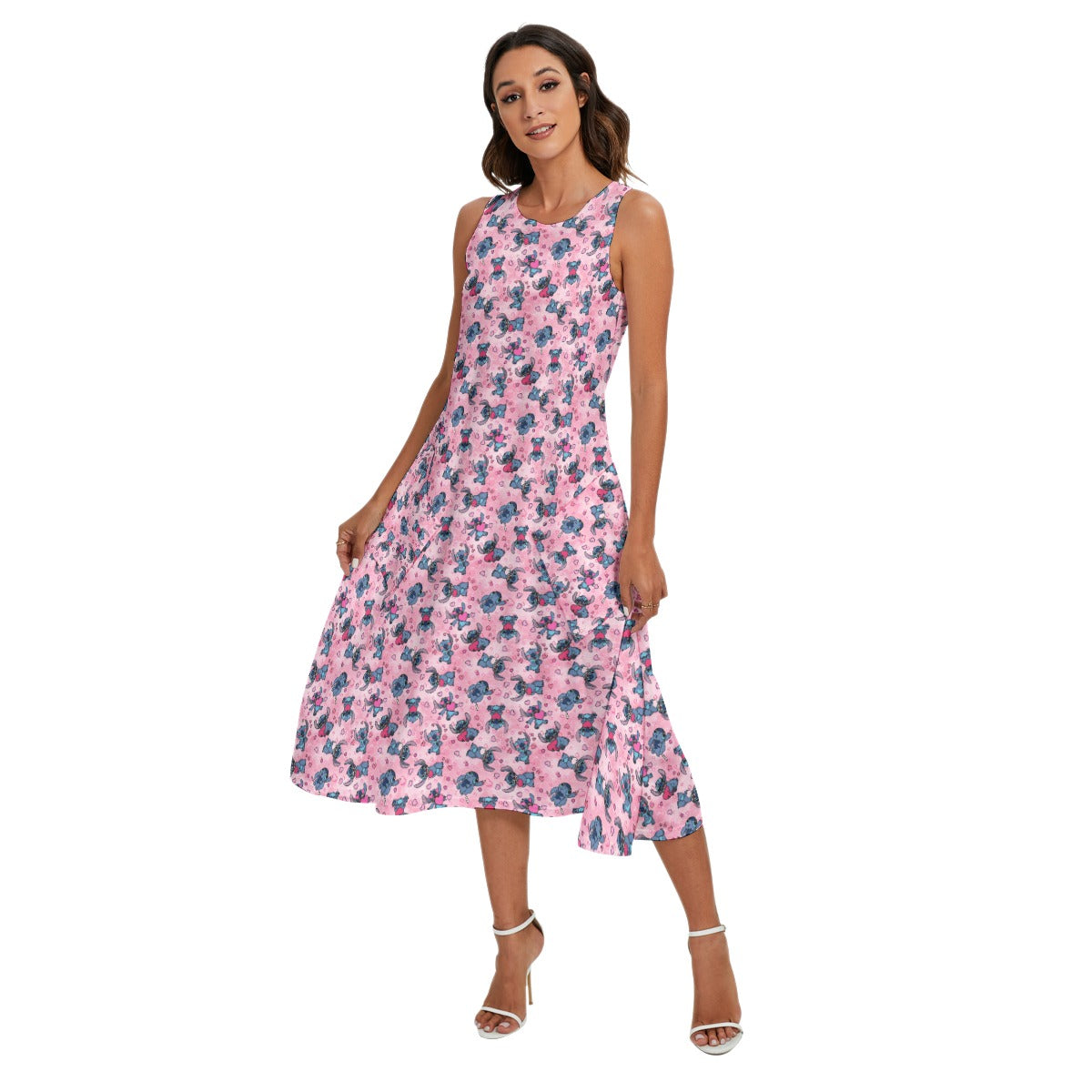 Valentine’s Mischief - Women’s Diagonal Pocket Midi Dress
