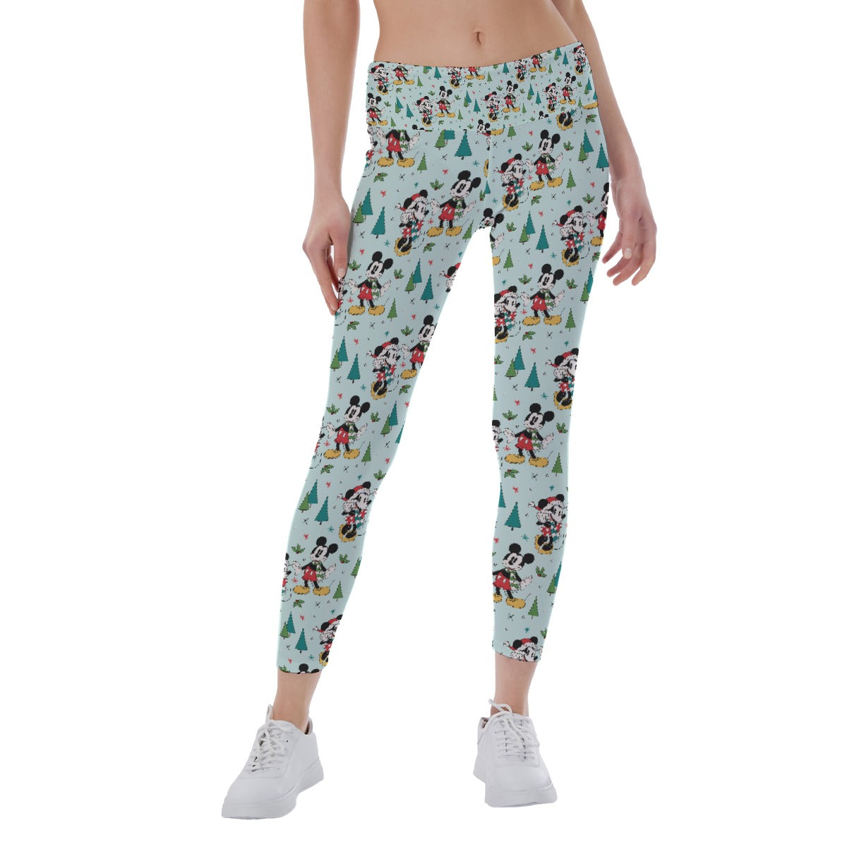 Mouse Friends Evergreen Stroll - Women's Yoga Leggings