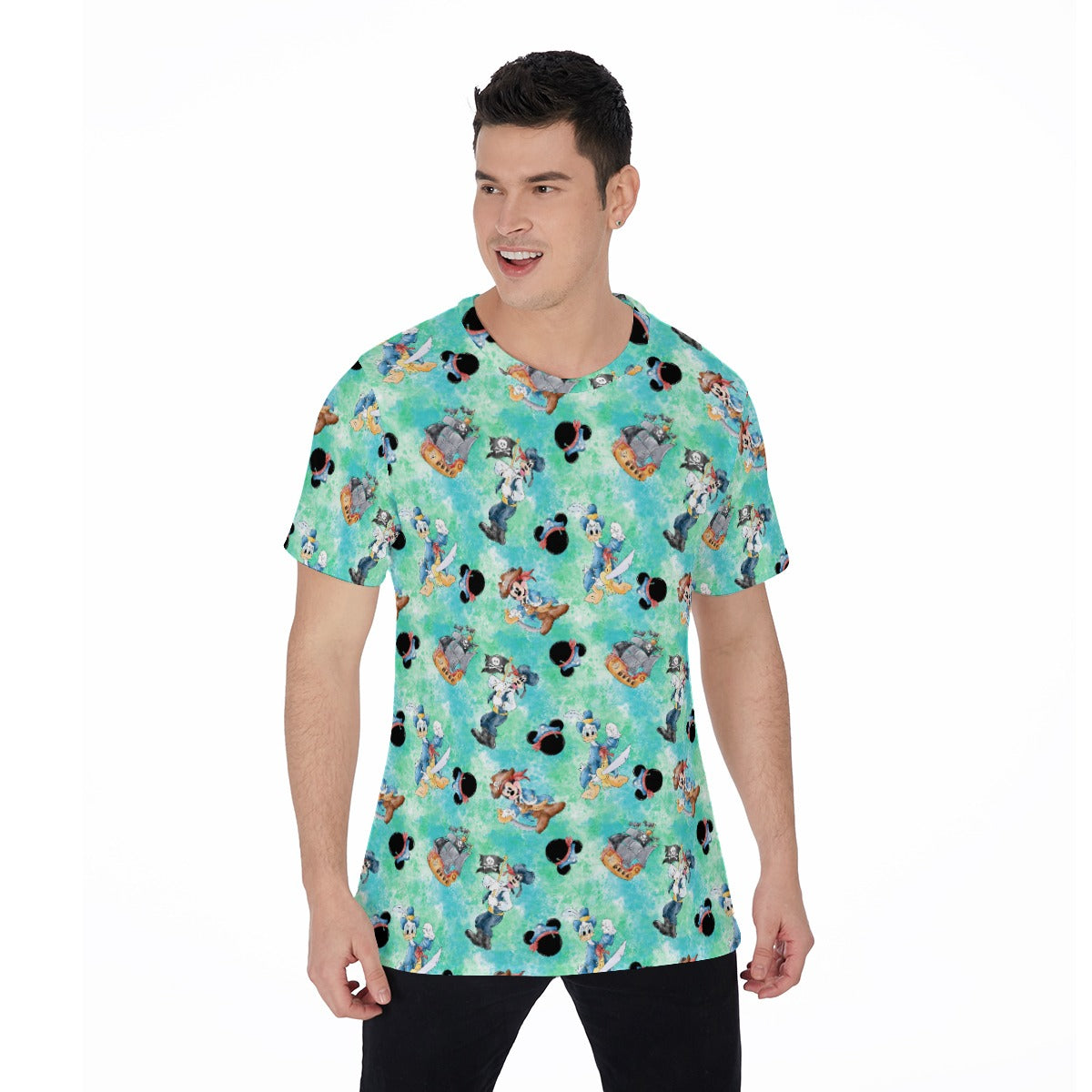Pirate Crew Watercolor Adventure - Men's Short Sleeve T-Shirt