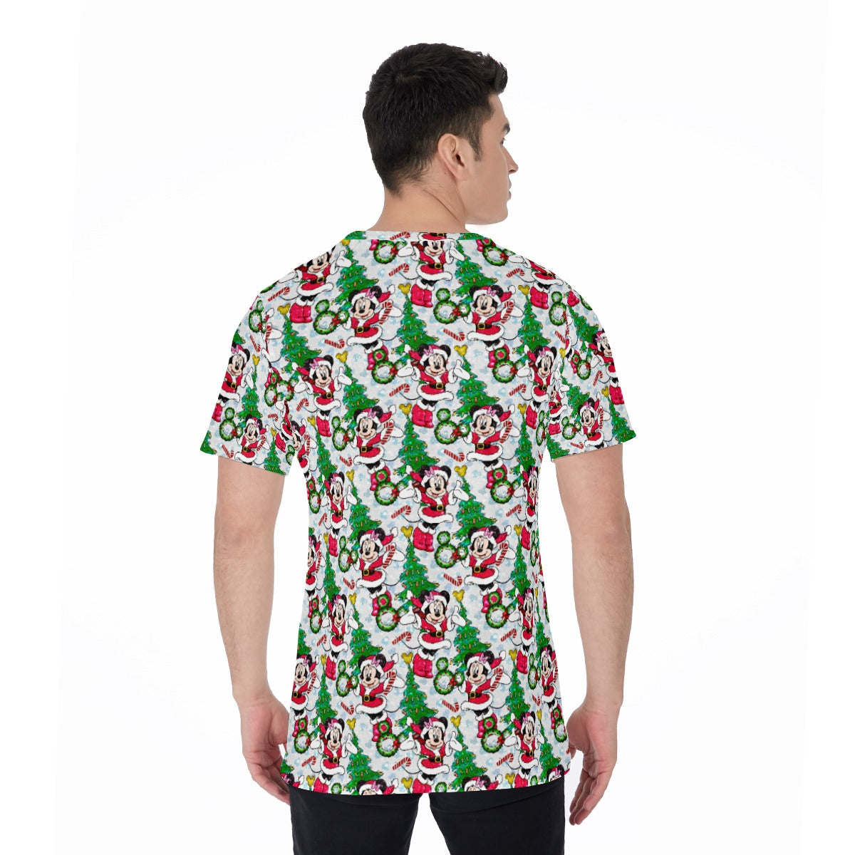 Santa Mouse with Sparkle - Men's Short Sleeve T-Shirt