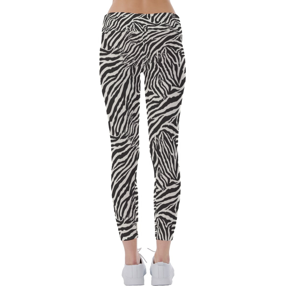 Animal Print - Zebra - Women's Yoga Leggings