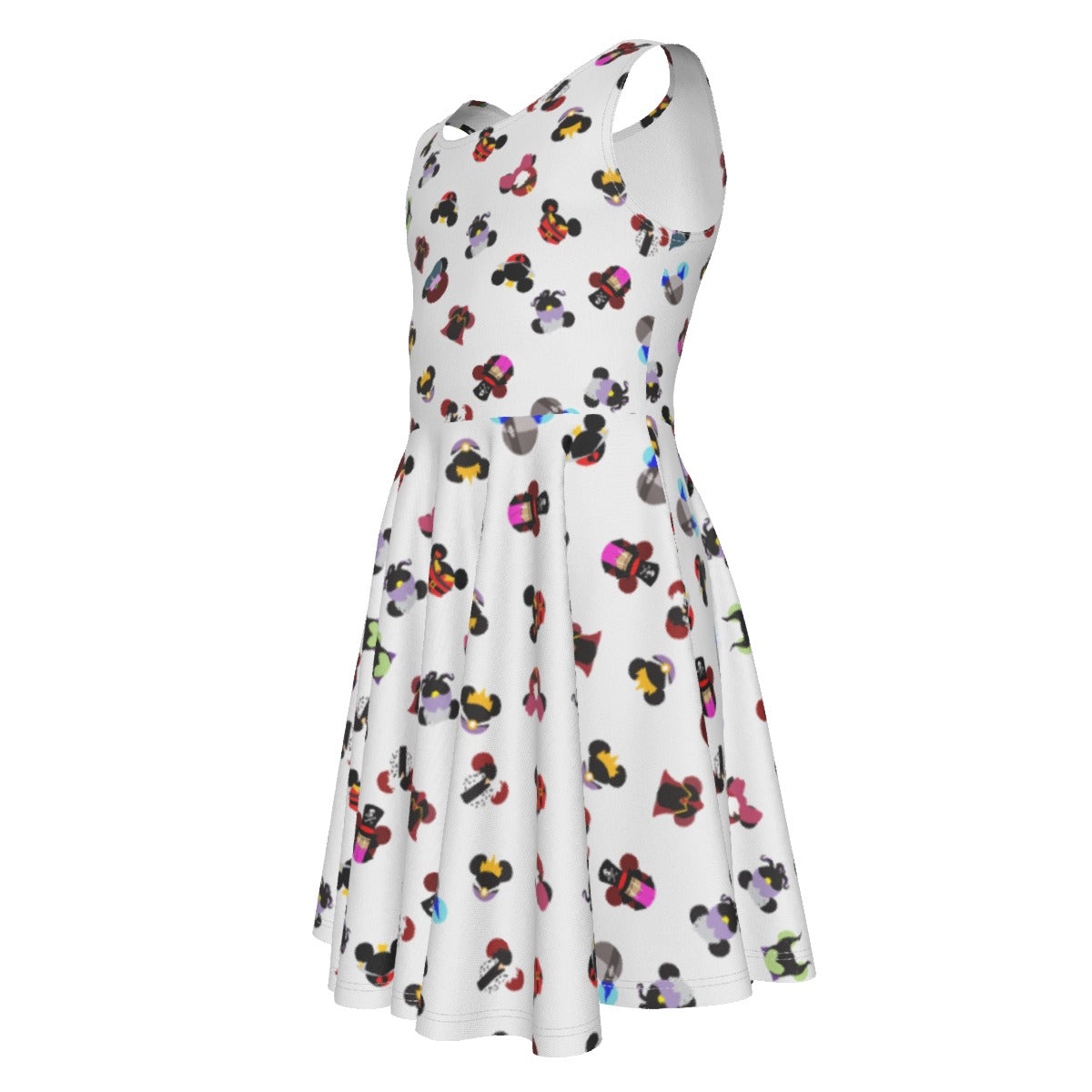 Wicked Mouse Ears- Kid's Sleeveless Skater Dress