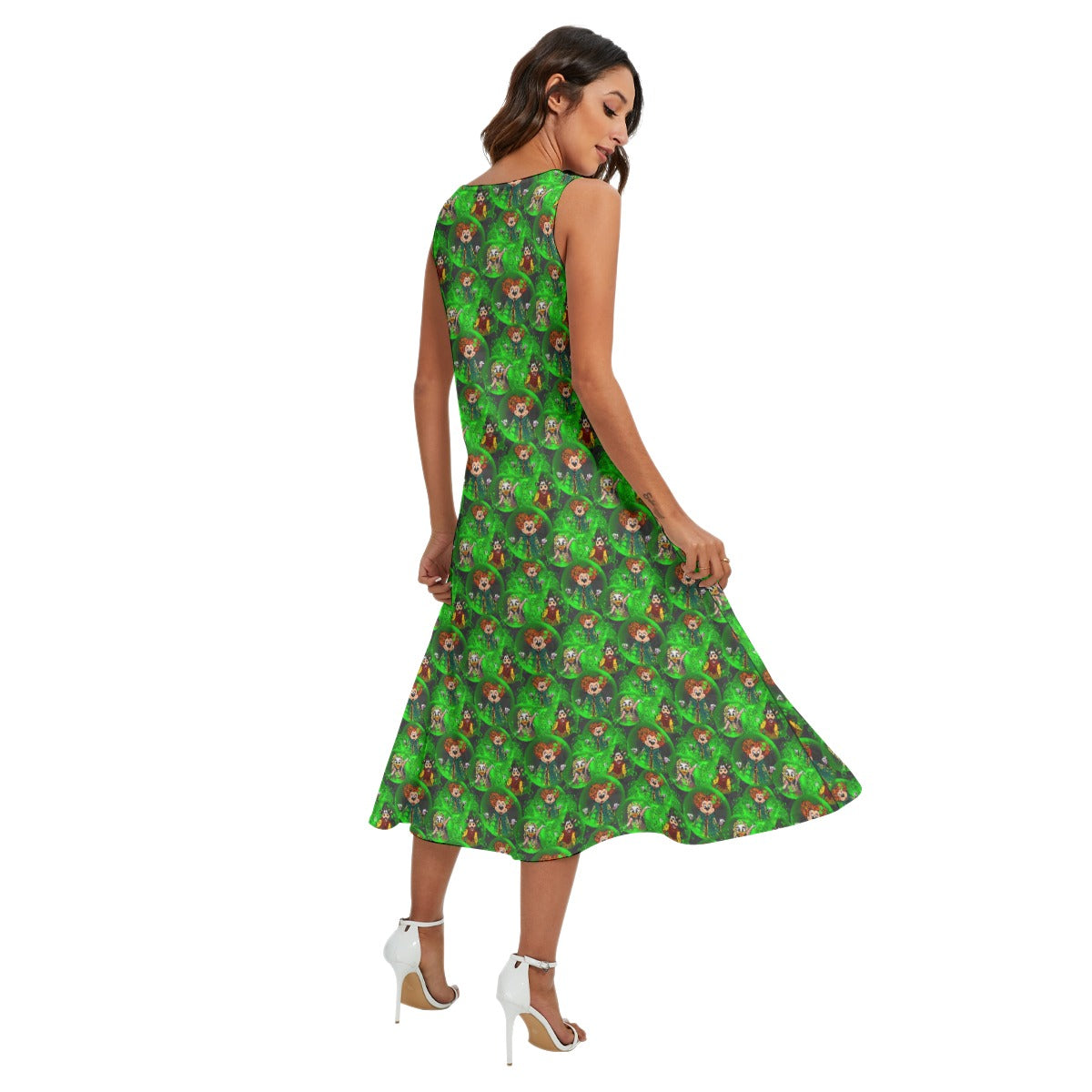 Wicked Witches’ Covenches - Women’s Diagonal Pocket Midi Dress