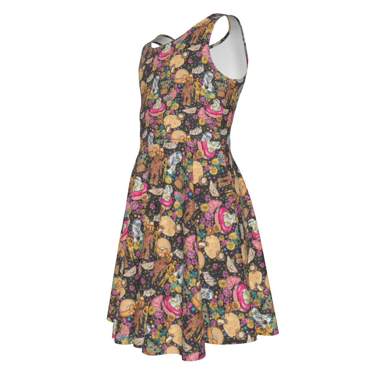 Tropical Space Squad - Kid's Sleeveless Skater Dress