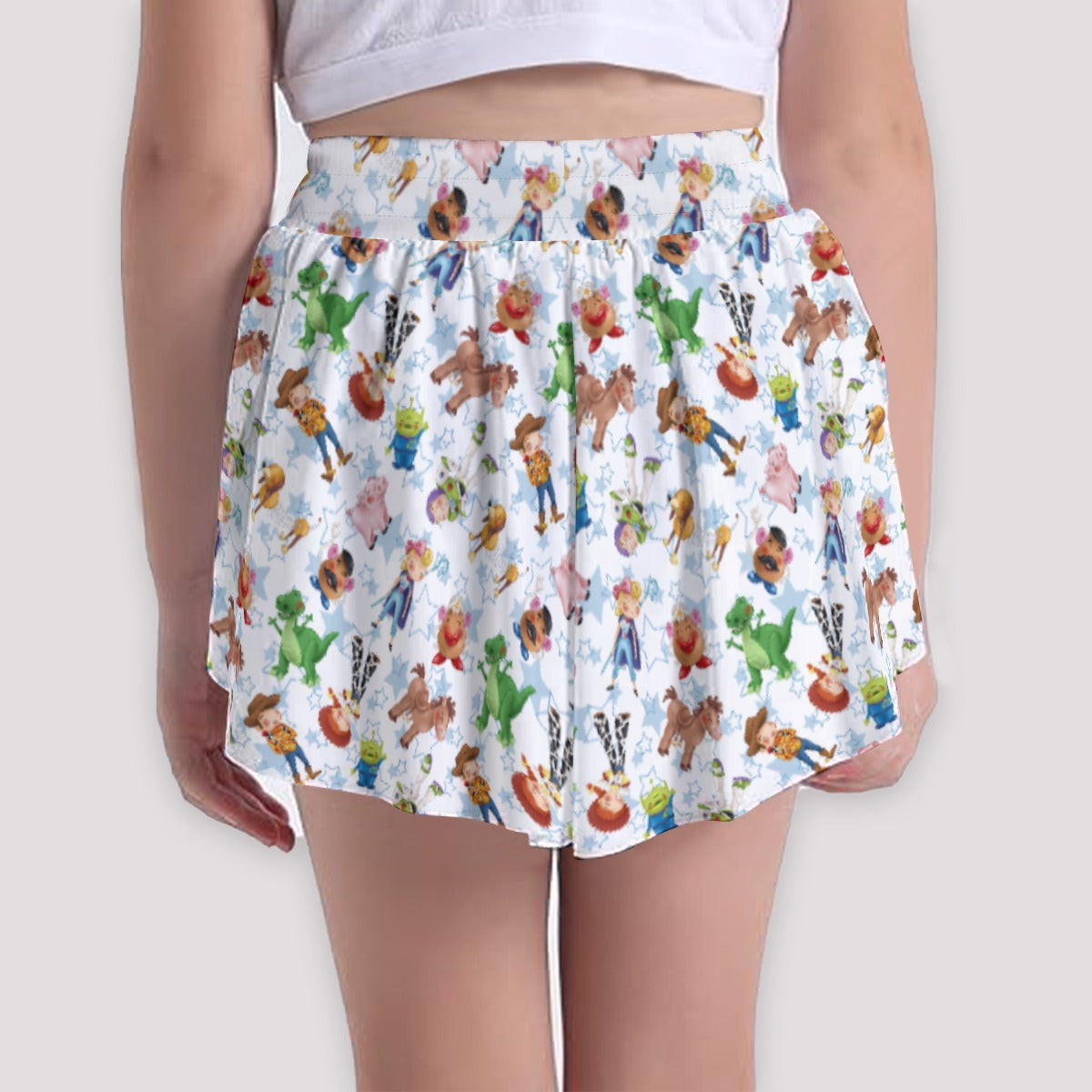 Playful Toy Friends - Girls’ Flowy Pocket Shorts