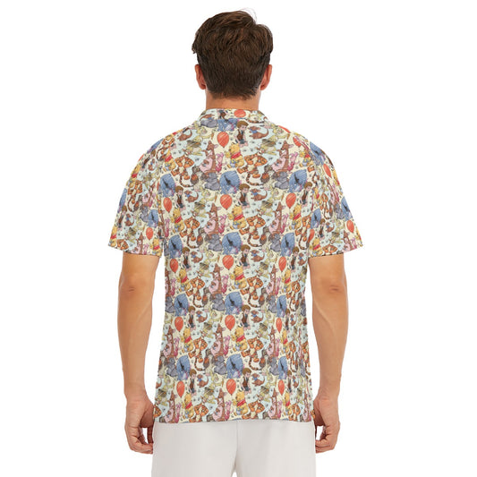 Woodland Friends Sketch - Men's Polo Shirt