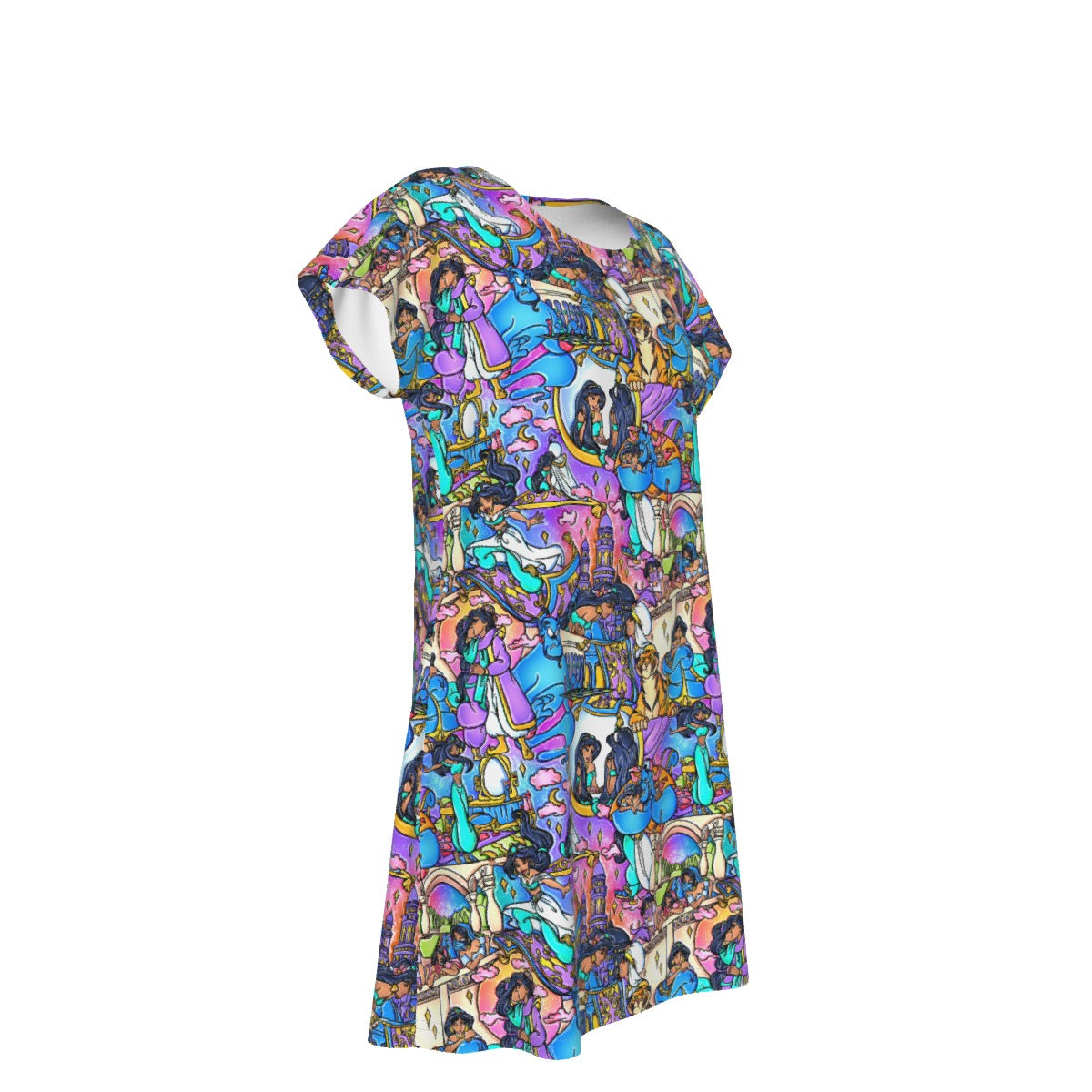 Magic Carpet Storybook Scenes - Women's T-Shirt Dress