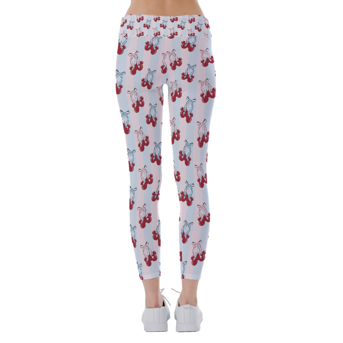 Cherry Ear Bows - Women's Yoga Leggings