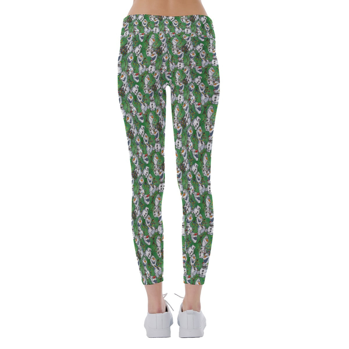 Sketched Snowman Christmas - Women's Yoga Leggings