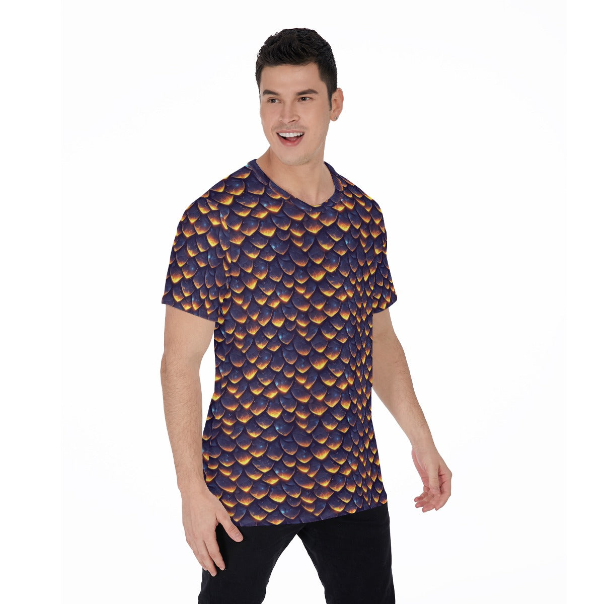 Animal Print - Dragon - Men's Short Sleeve T-Shirt