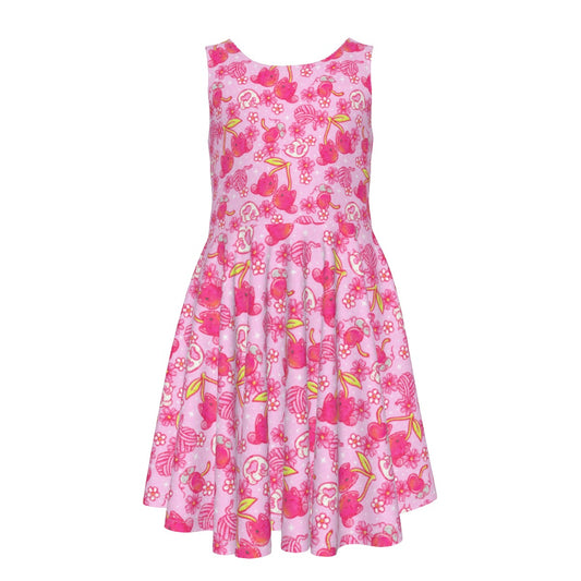 Fruitimals - Cherry Kittens - Kid's Sleeveless Skater Dress
