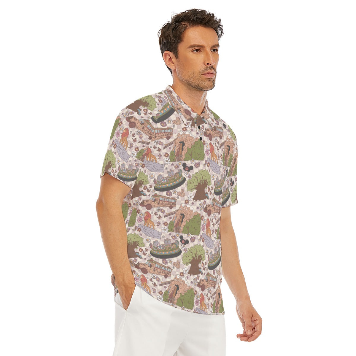 Hand Drawn AK - Men's Polo Shirt