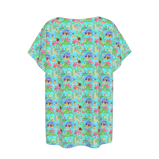 Tropical Island Paradise - Women’s Relaxed Fit Scoop Tee