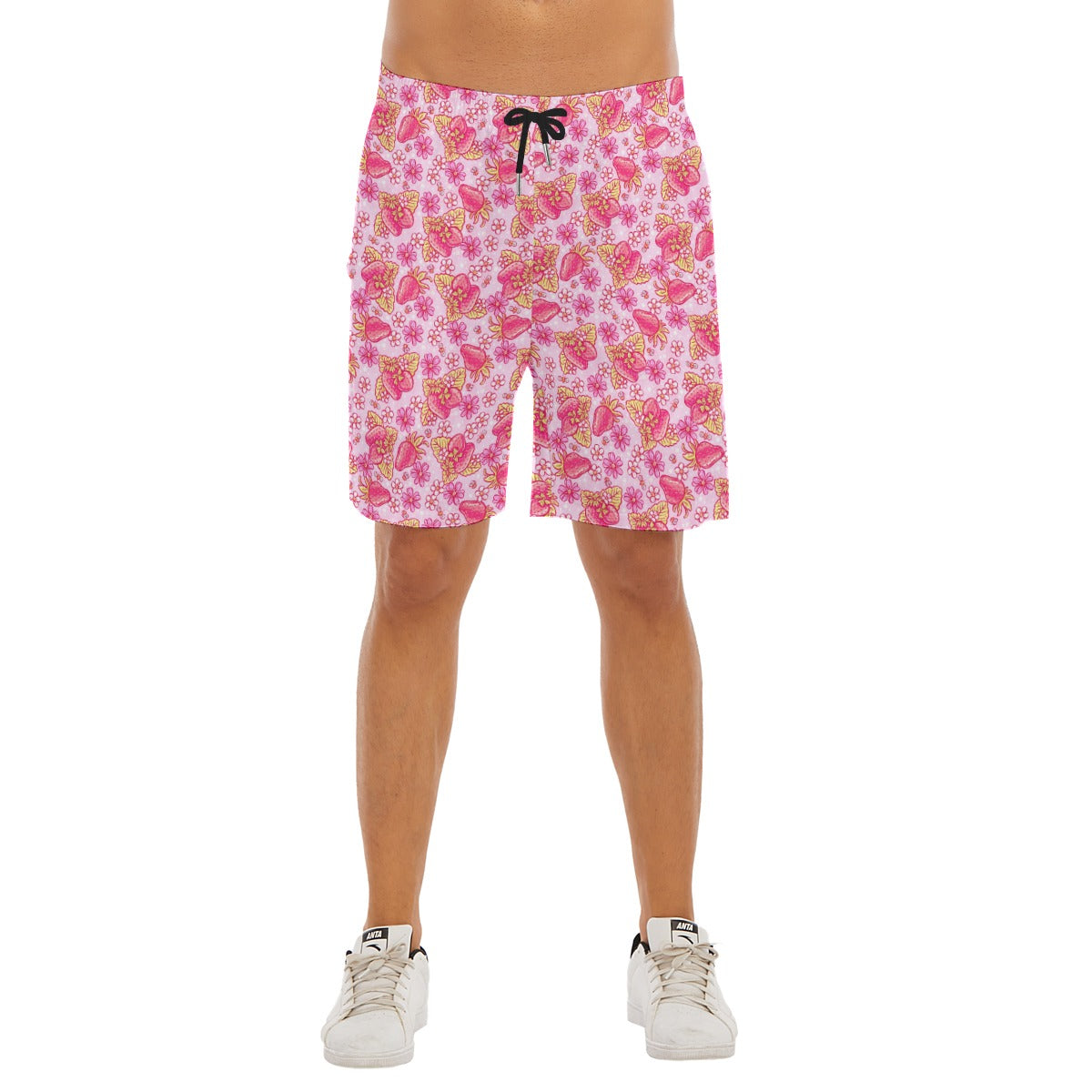 Summer Fruits - Strawberry - Men’s Pocket Beach Shorts