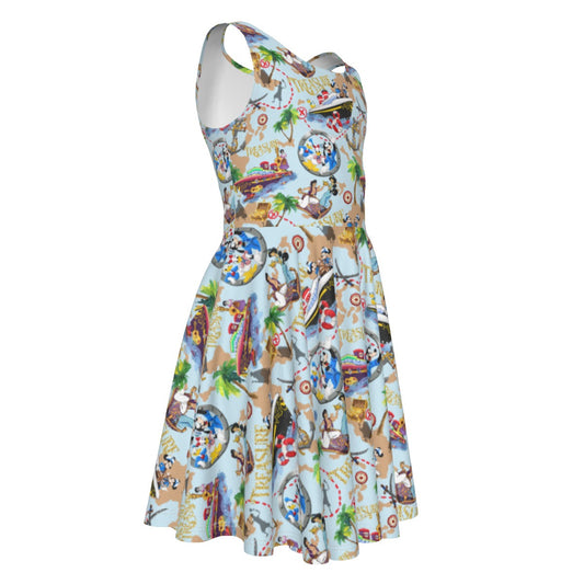 Treasure Voyage Cruise - Kid's Sleeveless Skater Dress