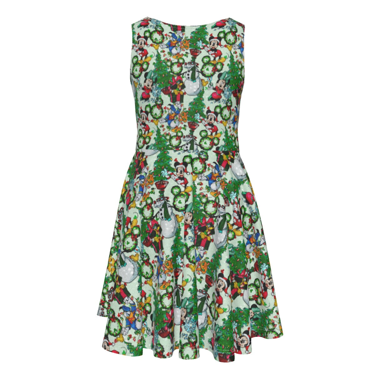 Mouse Friends Christmas Decorationsions - Kid's Sleeveless Skater Dress