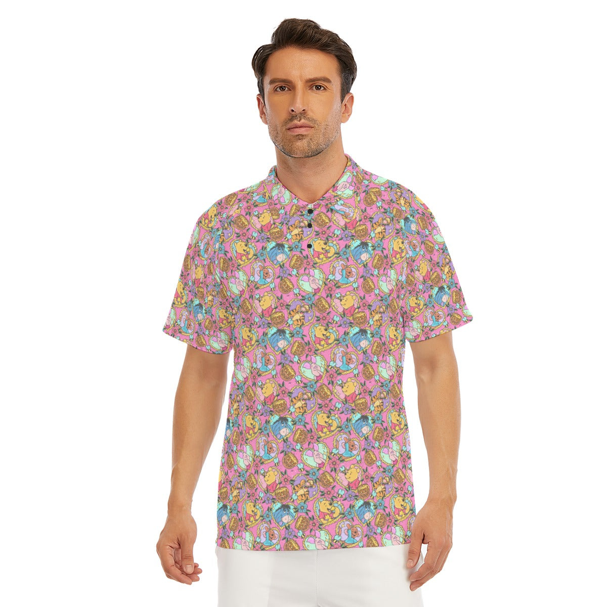 Tattoo Hearts Woodland Friends - Men's Polo Shirt