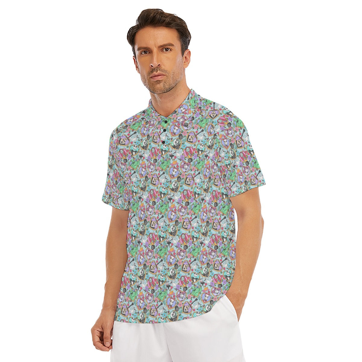 Tattoo Hearts Spooky Crew - Men's Polo Shirt