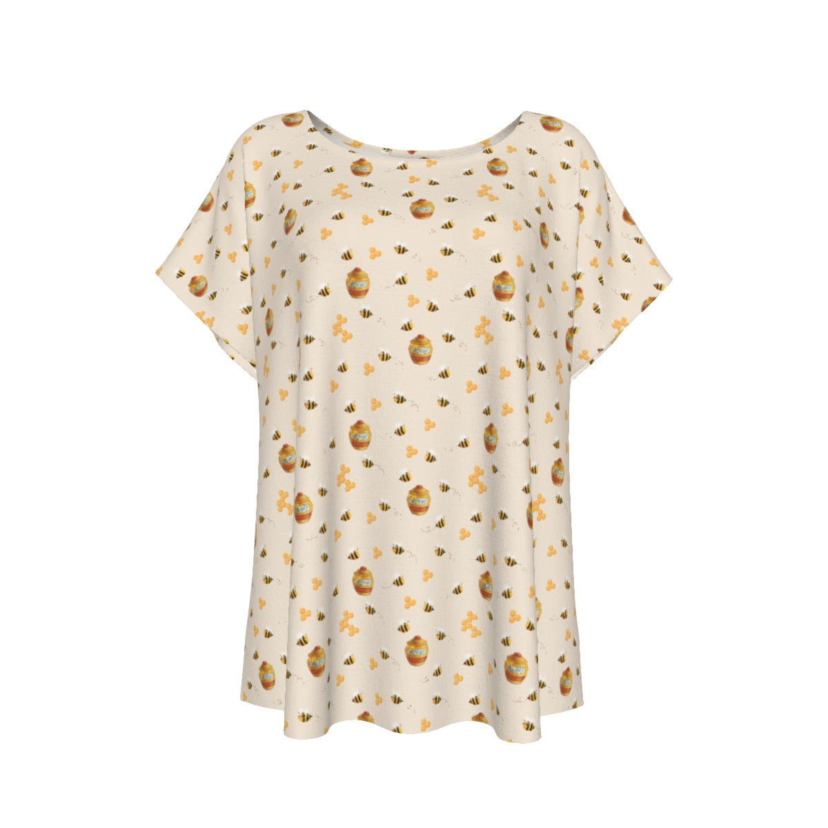 Sweet Hunny Pot & Bees - Women’s Relaxed Fit Scoop Tee