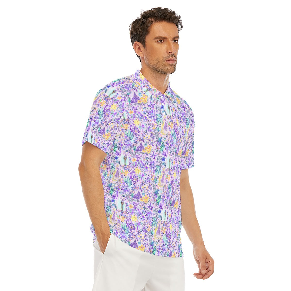 Bright Tropical Princess - Tower Light Festival - Men's Polo Shirt