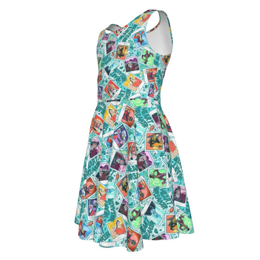 Heartbreaker Villaintine - Kid's Sleeveless Skater Dress