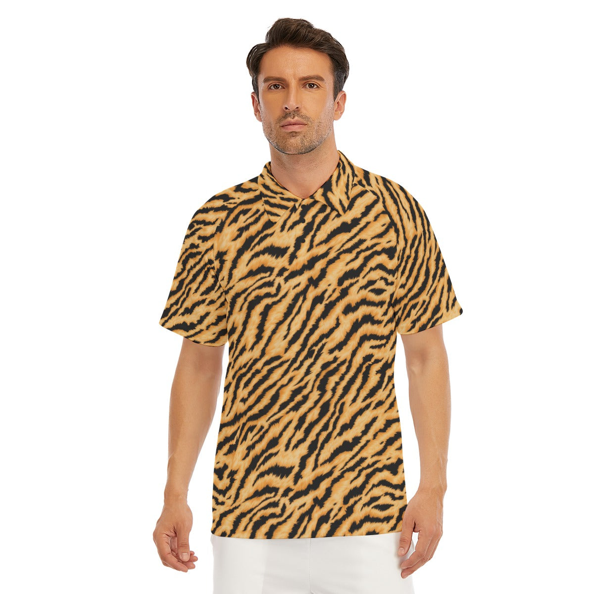 Animal Print - Tiger - Men's Polo Shirt