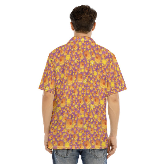 Lantern Glow Festival - Men's Hawaiian Button Up Shirt