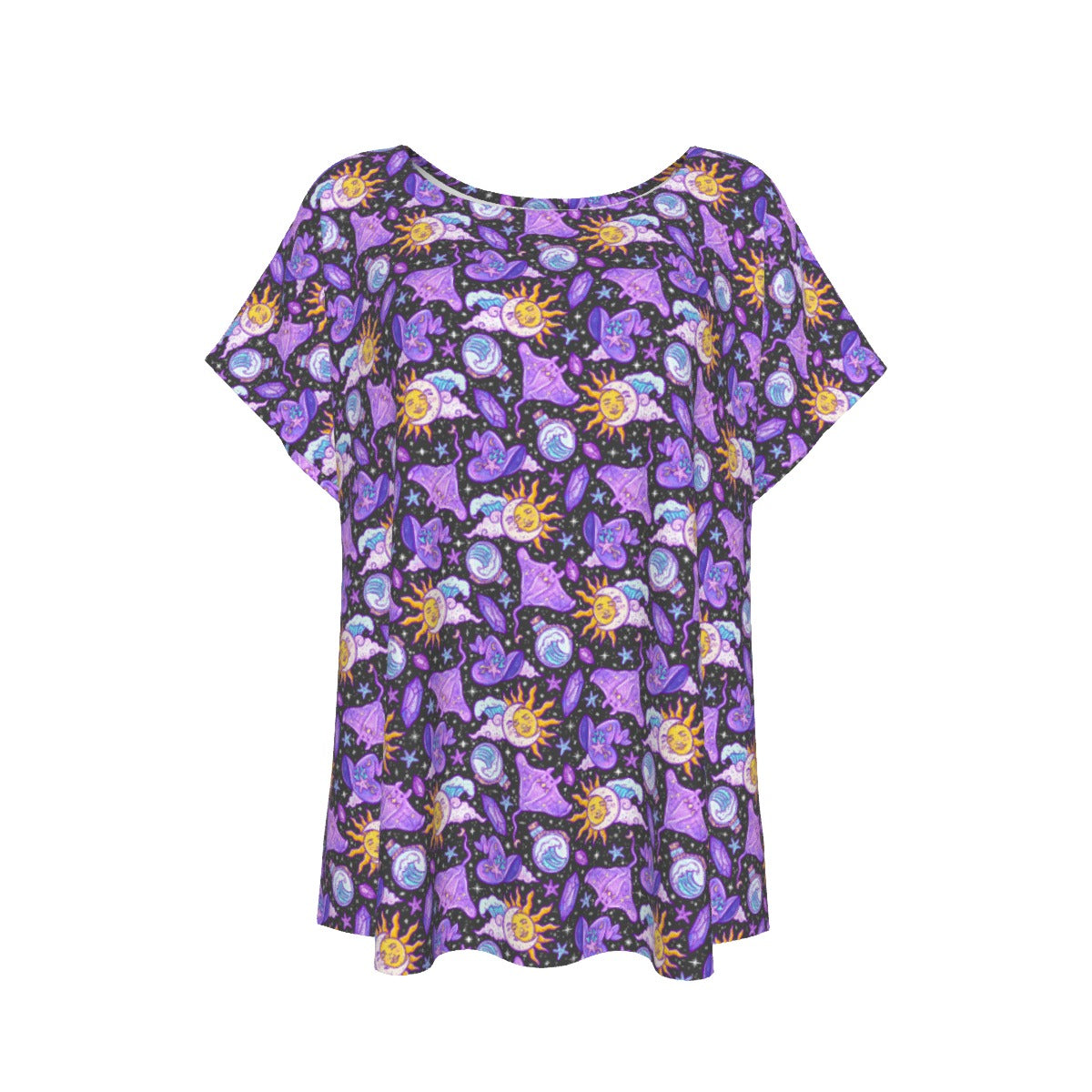 Mystical Manta Rays - Women’s Relaxed Fit Scoop Tee