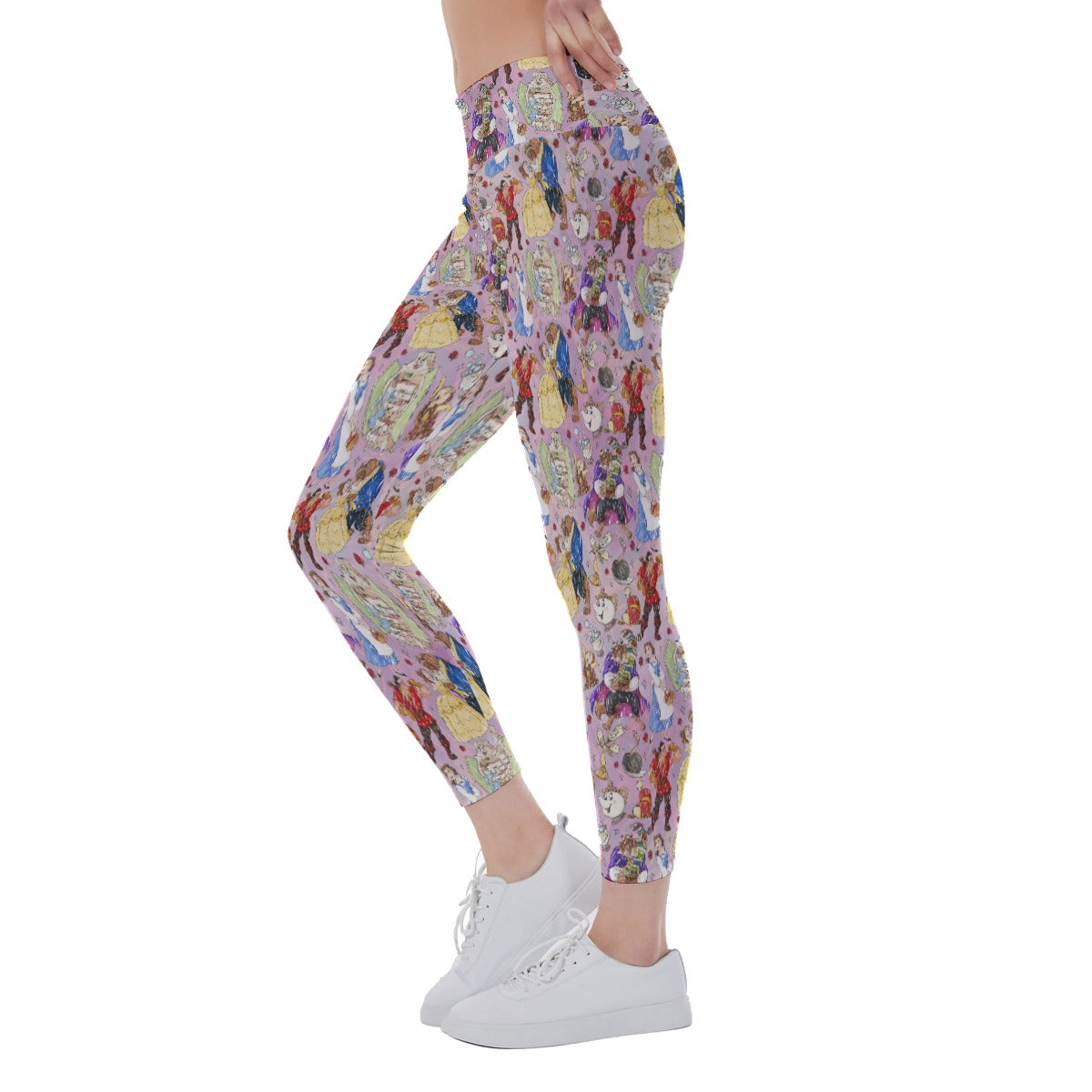 Enchanted Tale Sketch - Women's Yoga Leggings