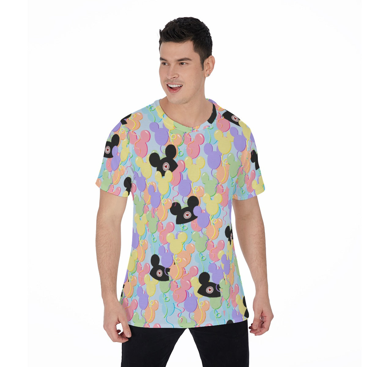 Pastel Mouse Ear Balloons - Men's Short Sleeve T-Shirt