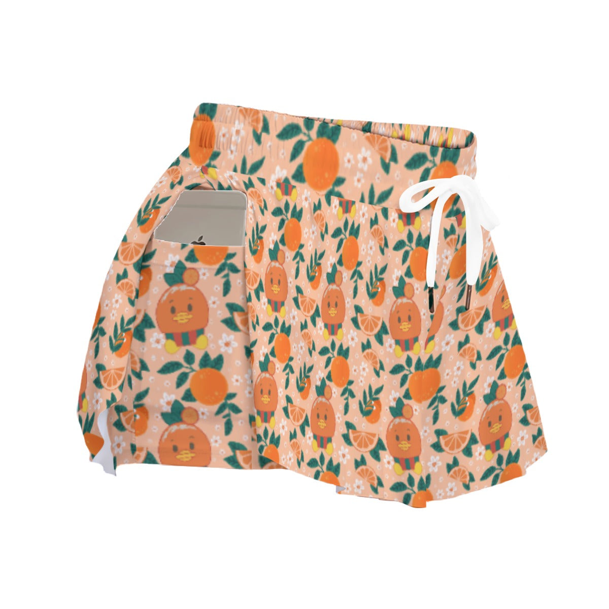 Juicy Citrus Friend - Women's Flowy Pocket Shorts