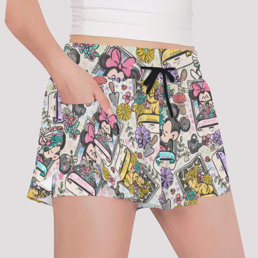 Garden Helpers Seed Packetskets - Girls’ Flowy Pocket Shorts