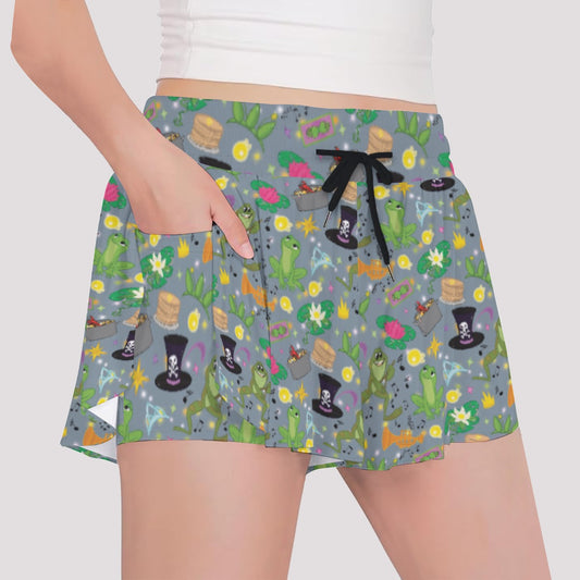 Bayou Princess Icons - Girls’ Flowy Pocket Shorts