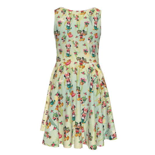 Garden Mouse Helpers at Work - Kid's Sleeveless Skater Dress