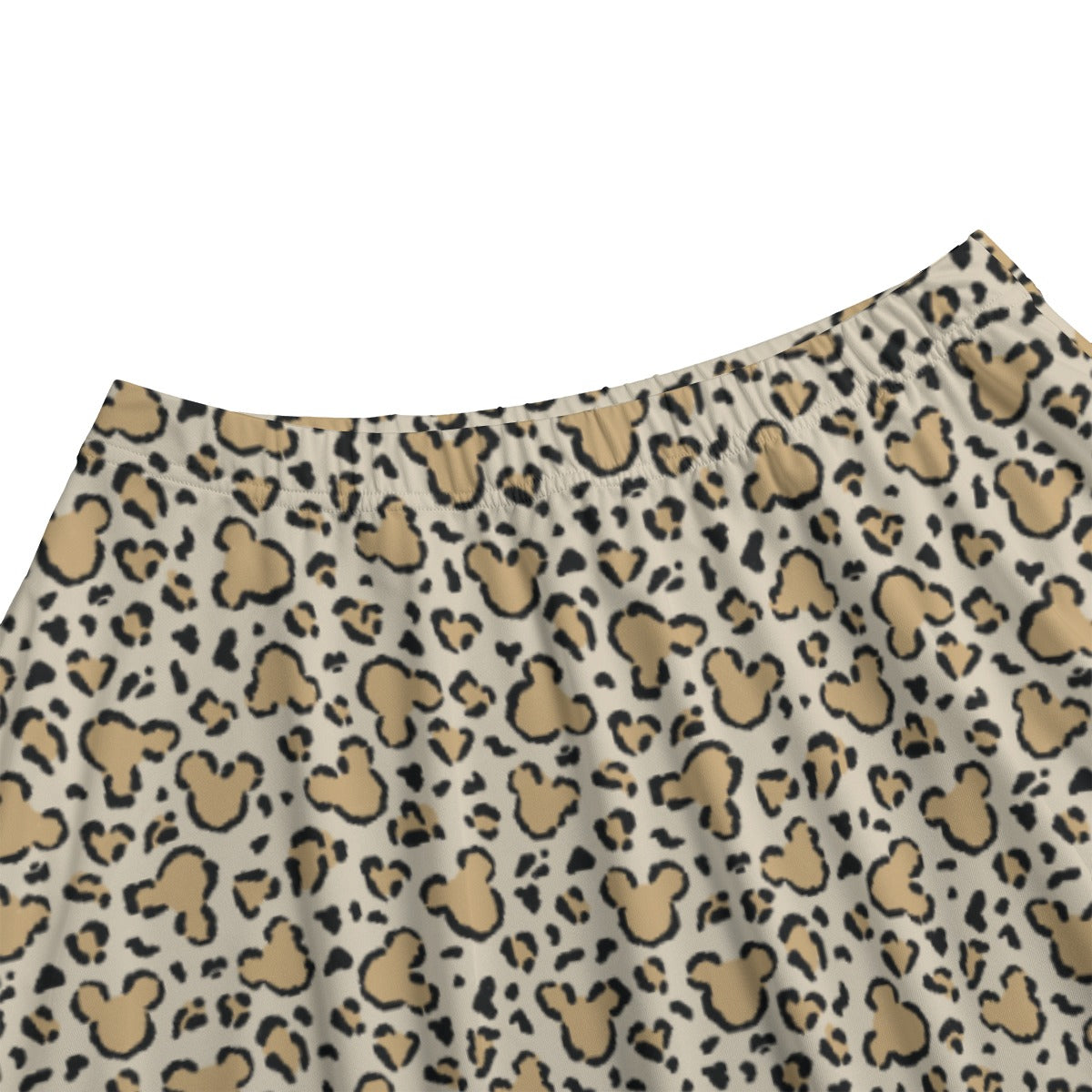 Mouse Ears Animal Print - Women’s Pocket Midi Skirt