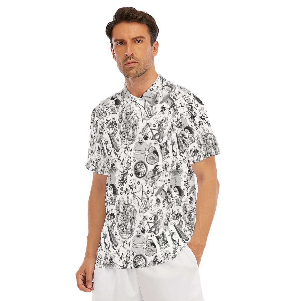 Nightmare Halloween Sketches - Men's Polo Shirt